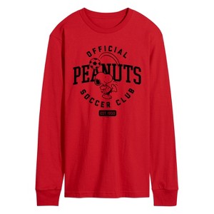 Men's - Peanuts - Peanuts Soccer Club Long Sleeve Graphic T-Shirt - 1 of 3