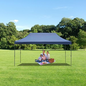 Maggift Canopies and Gazebos, Instant Setup Shade for Camping, Parties or Outdoor Events, Easy to Set Up and Take Down, Blue，240"*120"*132" - 1 of 3
