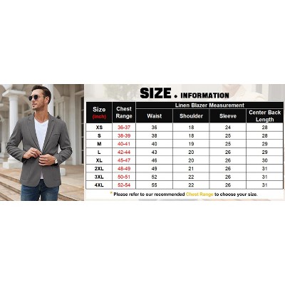 COOFANDY Men's Casual Linen Blazer Lightweight Regular Fit Sport Coat One Button Suit Jacket Navy Blue L — фото 6