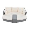 6-Piece Outdoor Rattan Modular Sectional Sofa Set with Coffee Table, Free Combination - 4 of 4