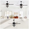 Gulches 52'' Crystal Shade Ceiling Fan Lamp - 2 of 4