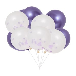 Unique Bargains Latex Party Balloons 12-inch Round Helium Balloons Wedding Anniversary Birthday Party 10 Pcs - 1 of 4