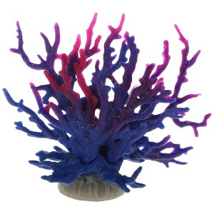 Unique Bargains Colorful Coral Reef Decor Mini Faux Coral Decor for Aquarium Decorations 6.5"x5.83" 1 Pcs - 1 of 4