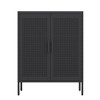 Modern Sideboard Buffet Cabinet, Metal Garage Cabinet With Adjustable Shelf, Accent Storage Cabinet,File Cabinet for Home Office - 2 of 4