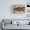 Canvas Wall Art - Nicholas 'Sunrise In Budapest' Wall Art for Living Room, Bedroom, or Office Décor by Trademark Fine Art - 3 of 4