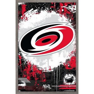 Trends International NHL Carolina Hurricanes - Maximalist Logo 23 Framed Wall Poster Prints - 1 of 4