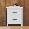 KTMBDW Vintage Nightstand Bedside Table, Wooden Nightstand for Bedroom, End Table with 2 Drawers, Large Storage Space - 3 of 4