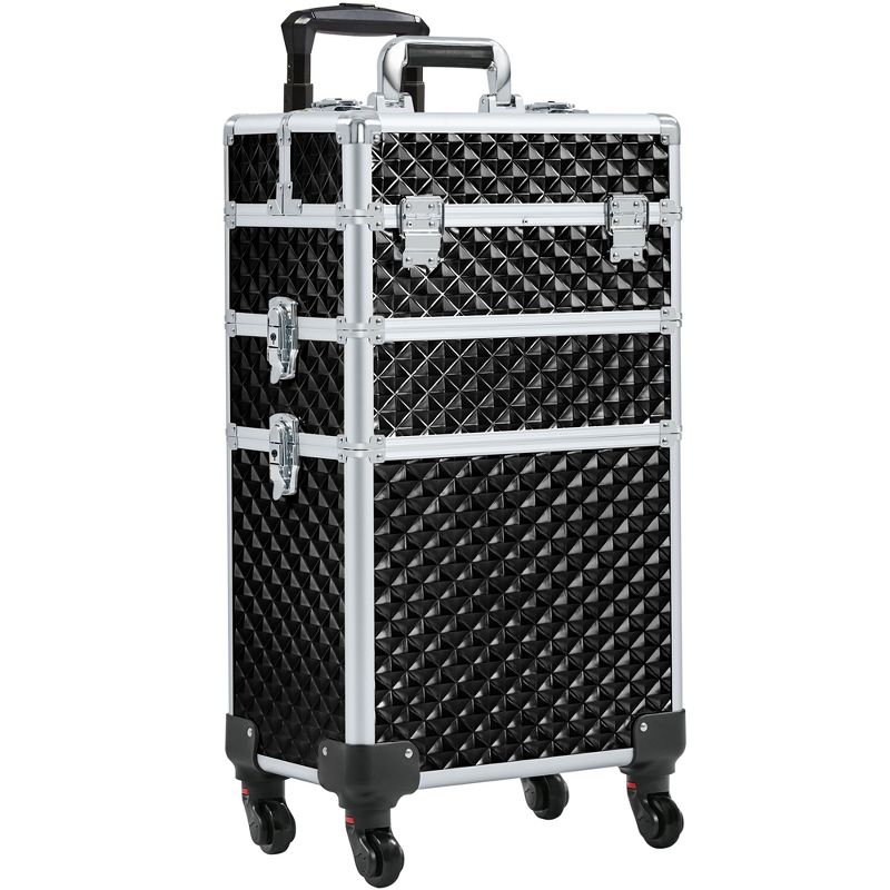 Yaheetech 3-in-1 Rolling Makeup Train Case with Large Storage, 1 of 8