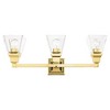 Livex Lighting Mission 3 - Light Vanity in  Polished Brass - 2 of 4