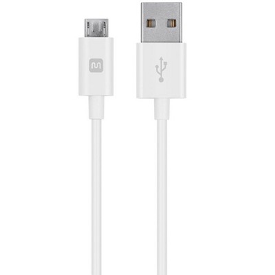 Monoprice Usb-a To Micro B Cable - 3 Feet - White, Polycarbonate ...