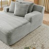 TiramisuBest Single lazy sofa lounge chair, no assembly required, made of velvet fabric, fluffy modern single lounge chair - 4 of 4