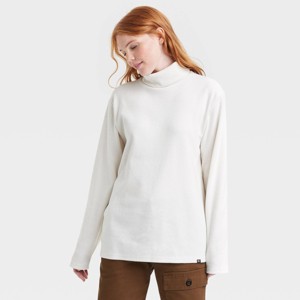 Houston White Adult Long Sleeve Turtleneck T-Shirt - 1 of 3