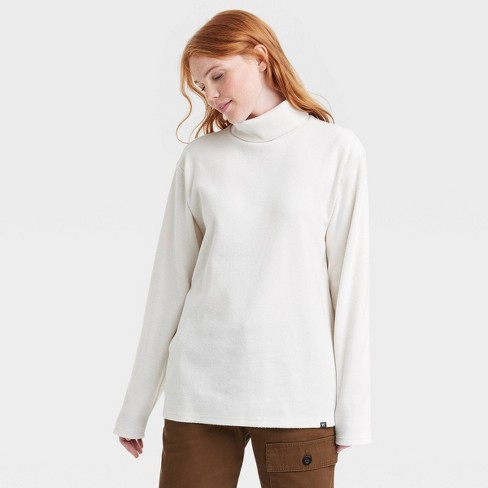 Houston White Adult Long Sleeve Turtleneck T-Shirt - image 1 of 3