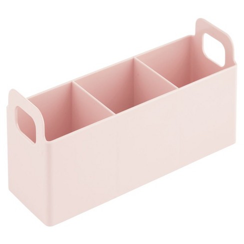 Mdesign Plastic Shower Caddy Storage Organizer Basket With Handle, Light  Pink : Target