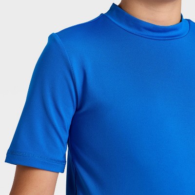 Cat & Jack Boys' Rash Guard Top - Cat & Jack™ Blue S — фото 2