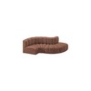 Meridian Furniture,Arc Cognac Vegan Leather Modular Sofa - 4 of 4