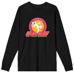 Polar Express Hot Hot Hot Chocolate Men's Black Long Sleeve Shirt - 1 of 2