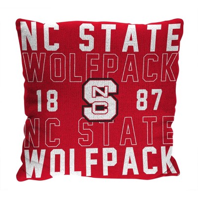 NCAA NC State Wolfpack Stacked Woven Pillow