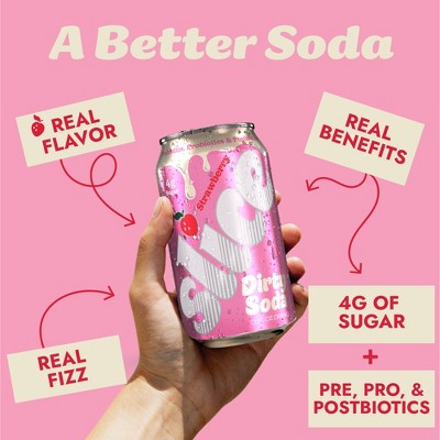 Slice Strawberry Dirty Soda - 12 fl oz