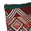 18"x18" Skyline Furniture Square Outdoor Throw Pillow Mercado Weave Multi: Woven Polyester, Zipper Closure - 3 of 4