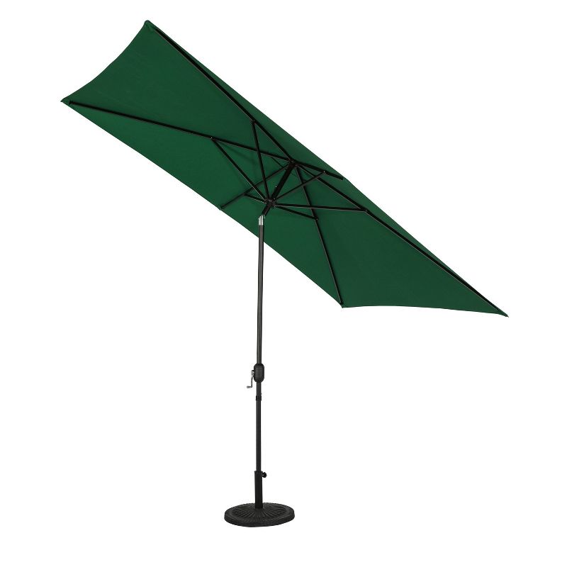 Island Umbrella 10&#39; x 6.5&#39; Rectangular Bimini Market Patio Umbrella Hunter Green, 4 of 12