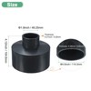 Unique Bargains Water Line Straight UPVC Reducer Pipe Fitting Reducing Coupling Connector Black - 3 of 4