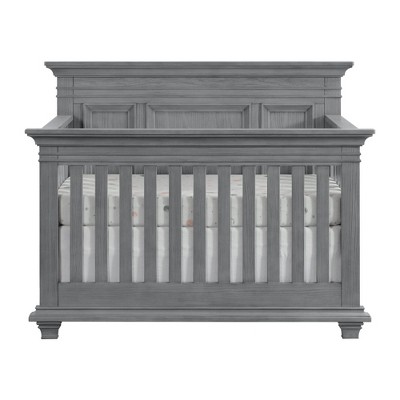 Dusk Gray Solid Wood 4-in-1 Convertible Crib