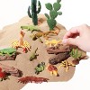 TEMI 26-Piece Desert Animals Diorama Kit with Reptiles and Cactus Models, Educational Learning Set - 3 of 4