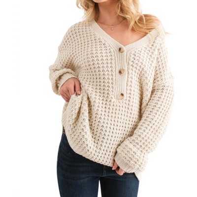 Women's Best of My Heart Henley Sweater - And The Why