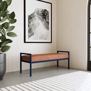 Modern Metal Bench - HomePop - 1 of 4