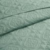 Sapphtopaz 3-Piece Reversible Bedspread Set, Oversized Medallion Quilted Coverlet with Matching Shams, Ultra-Soft Microfiber Fabric Bedding Set - 4 of 4