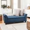 NicBex 50 Inch Storage Ottoman,Rectangle Entryway Bench with Rolled Arms for Bedroom and Living Room - 3 of 4