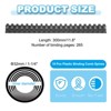 Unique Bargains Smooth Portable Plastic Rings Comb Binding Spines 10 Pcs - 2 of 4