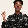 Women's Bandana Print Long Sleeve Utility Midi Shirt Dress - Woolrich x Target Black - 4 of 4