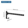 Unique Bargains Wall Mount Foldable Clothes Coat Hanger Drying Rack Hooks - 2 of 4