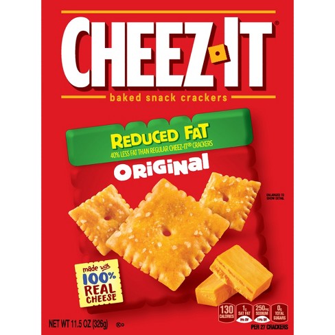 reduced fat cheez crackers 5oz snack baked chez original target