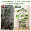 Plant Stand Indoor with Grow Light, 9 Tiered 63" Tall Indoor Plant Shelves for Multiple Plants, Large Metal Plant Shelf, Lighted Plant Stand - 2 of 4