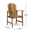 PAGED Set of 2 Patio Dining Chairs,Modern Outdoor Dining Chairs with Armrest,Weather Resistant Chairs Suitable for Patio,Garden - 3 of 4