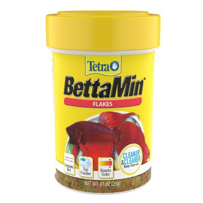 Tetra Bettamin Tropical Seafood Medley Flakes Cleaner & Clearer
