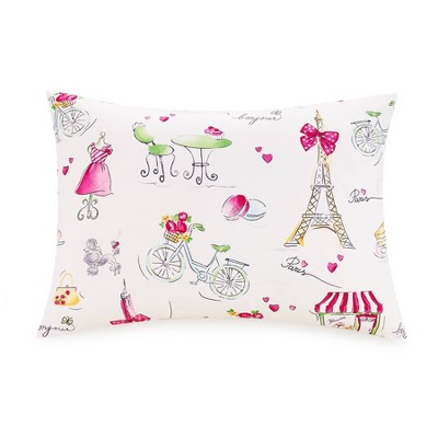Pretty in Paris Pink Microfiber Twin Comforter Set