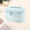 Unique Bargains Floral Large Square Makeup Bag 1 Pc - 3 of 3