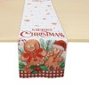 Unique Bargains Christmas Table Runner Gingerbread Man Polyester Red White Yellow 71x14 Inch 1 Pc - 4 of 4