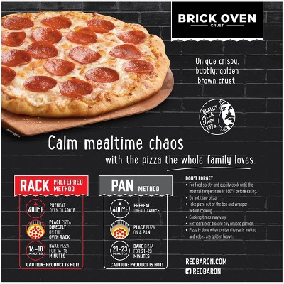 Red Baron Brick Oven Pepperoni Frozen Pizza - 17.89oz