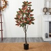 Nearly Natural 5-ft Fall Magnolia Artificial Tree - 3 of 4