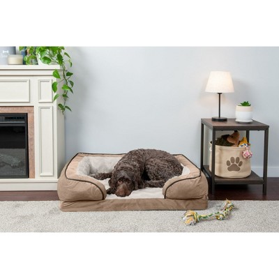 Large Brownstone Orthopedic Cooling Gel Outdoor Dog Bed