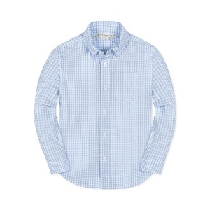 Hope & Henry Boys' Organic Long Sleeve Seersucker Button Down Shirt, Kids - 1 of 4