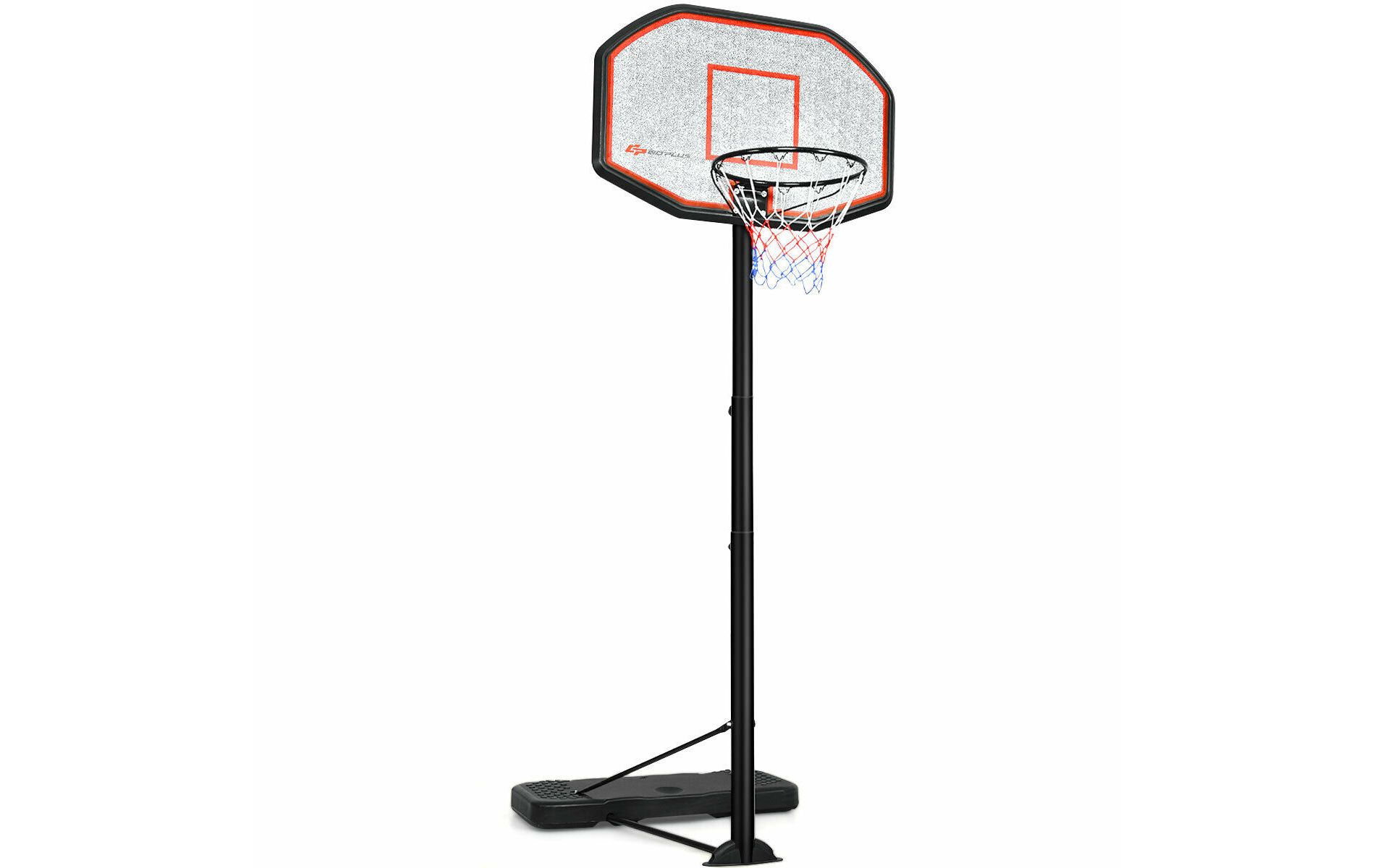 Costway 10ft 43'' Backboard In/outdoor Adjustable Height Basketball Hoop System
