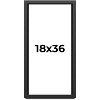 PosterPalooza | Panoramic Flat Black Picture Frame - UV Acrylic, Foam Board Backing, Hanging Hardware - 2 of 4
