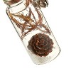 Juvale 6 Pack Clear Glass Ornaments for Decoration, with Jute Strings, Hanging Bottle with Cork Lids, Home Decor Supplies, 6 Designs, 1 x 3 x 1 In - 2 of 3