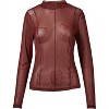Women's Runni Blouse Recycle - Wine - NU Denmark - 3 of 3